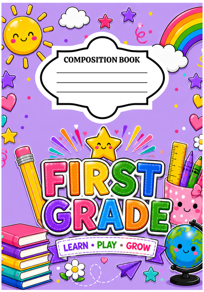 First Grade Notebook Cover