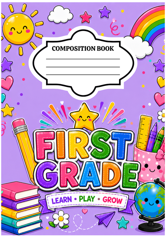 First Grade Notebook Cover