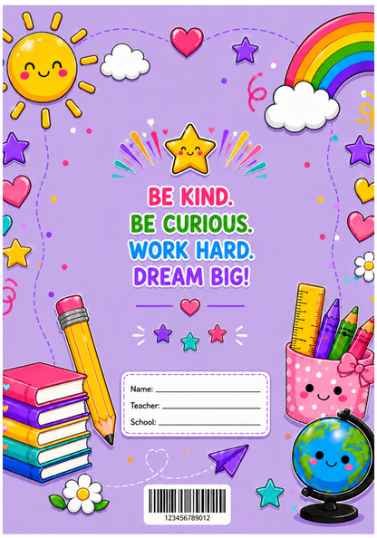 First Grade Notebook Cover