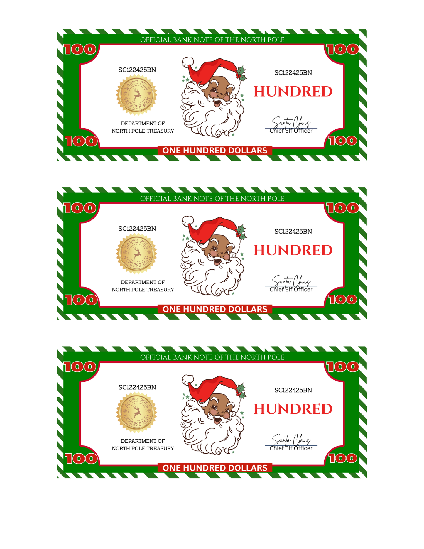 SANTA BUCKS-SB