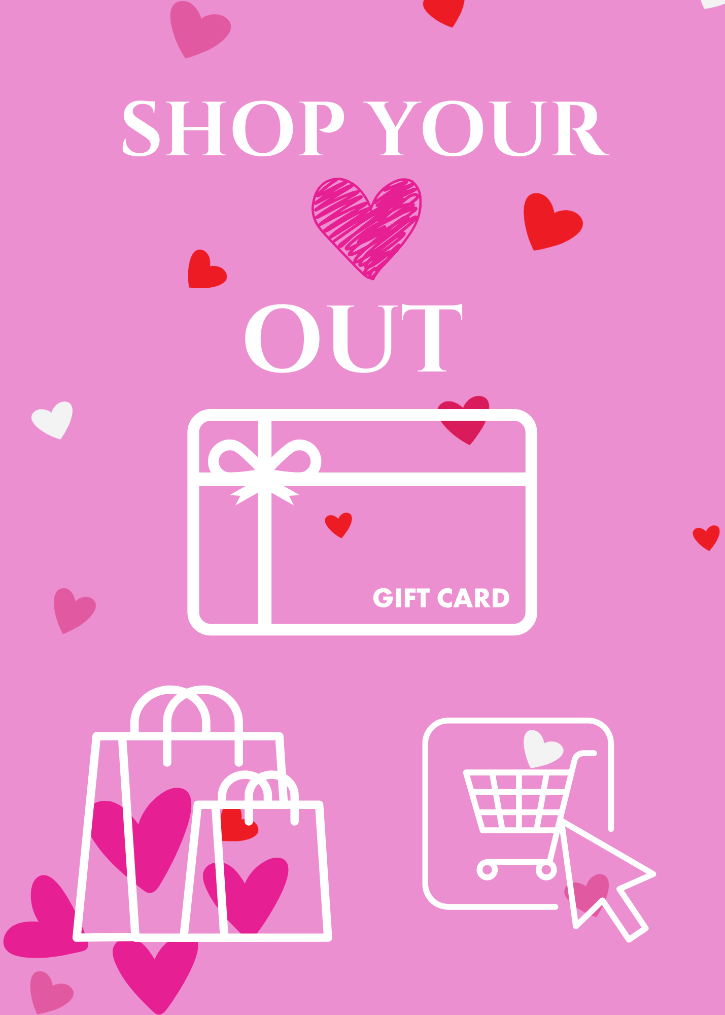 VALENTINE'S CONVERSATION HEART GIFT CARD BOOK digital