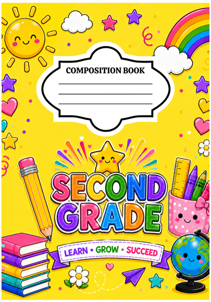 Second Grade Notebook Cover GE