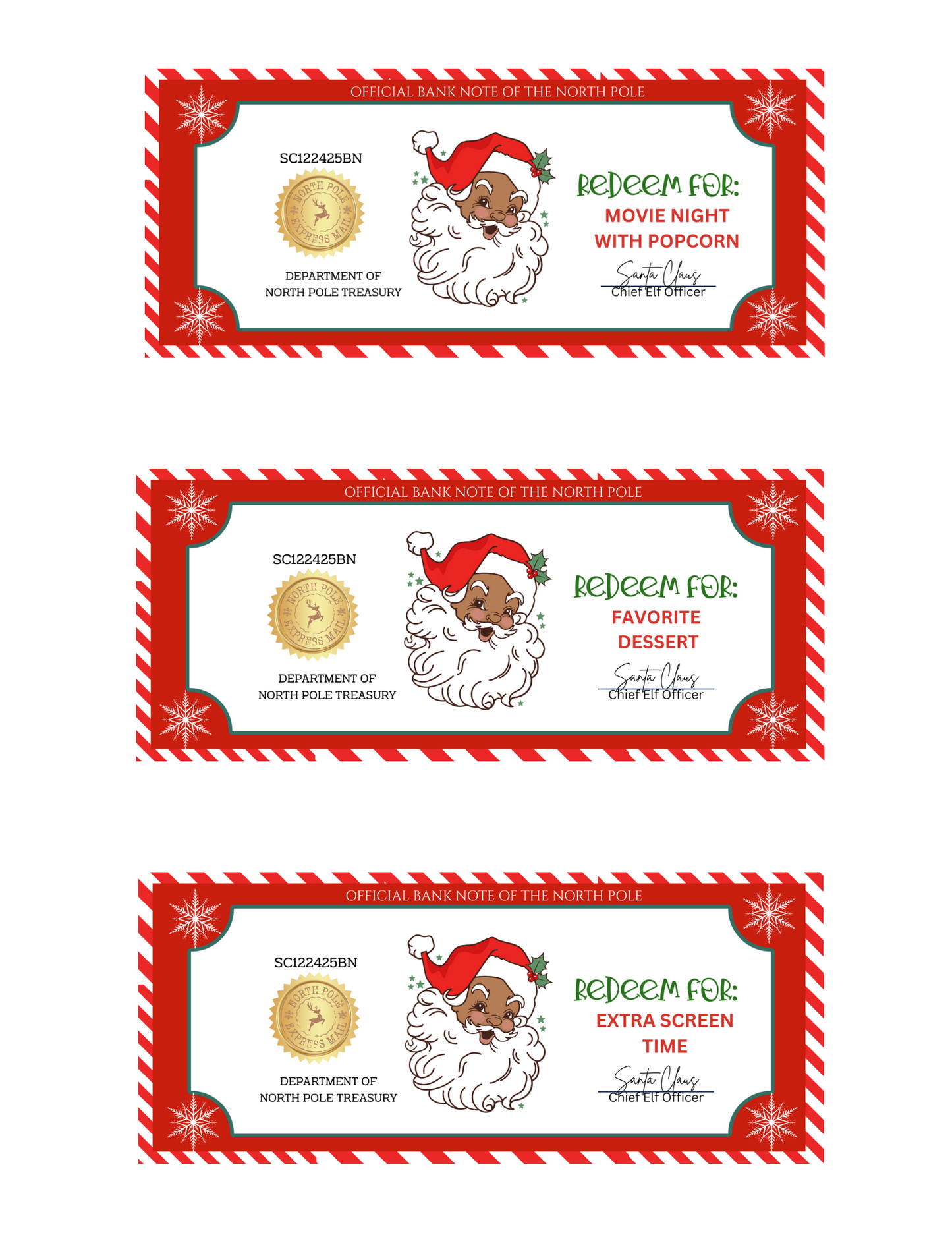 SANTA BUCKS-SB