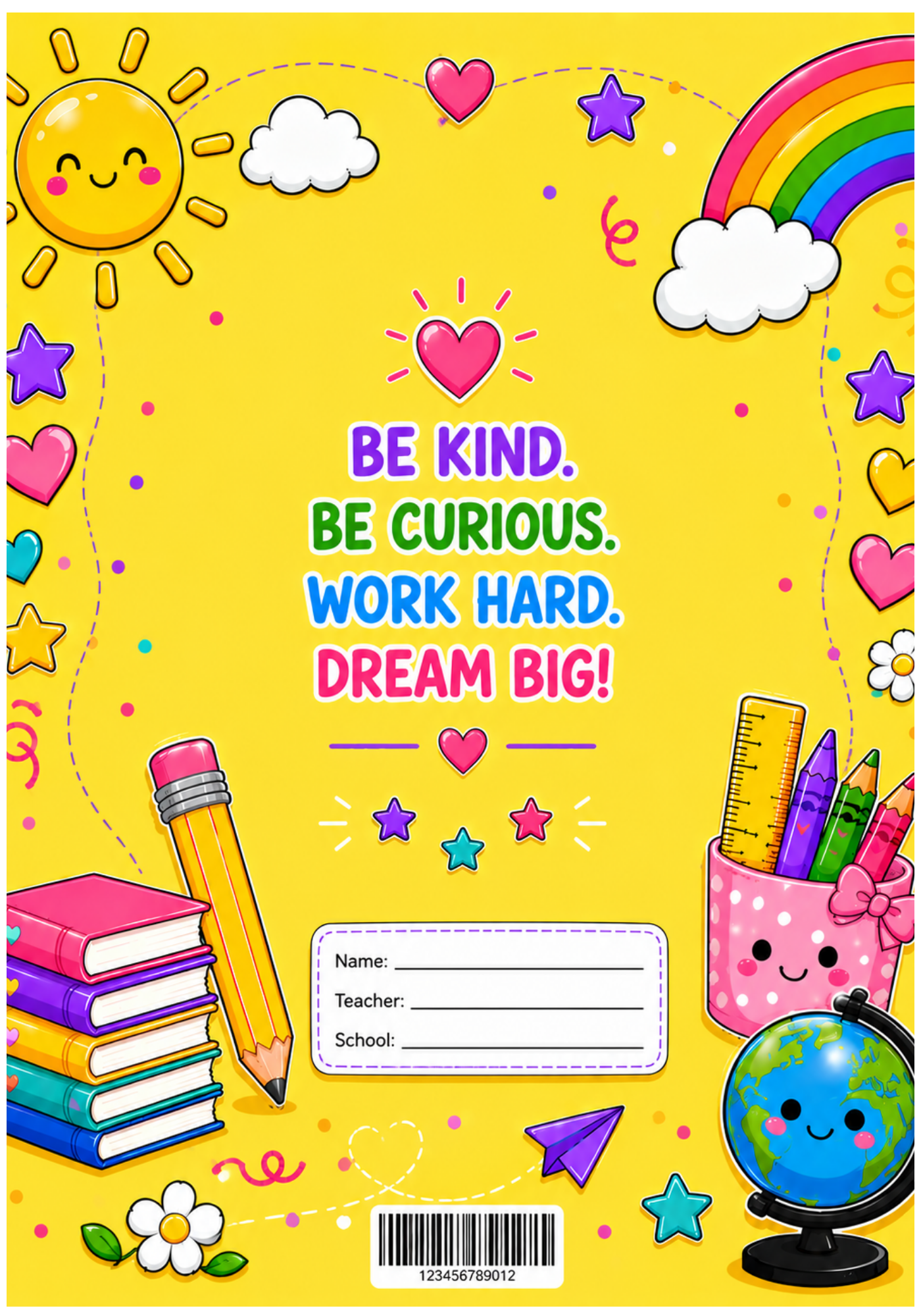 Second Grade Notebook Cover GE