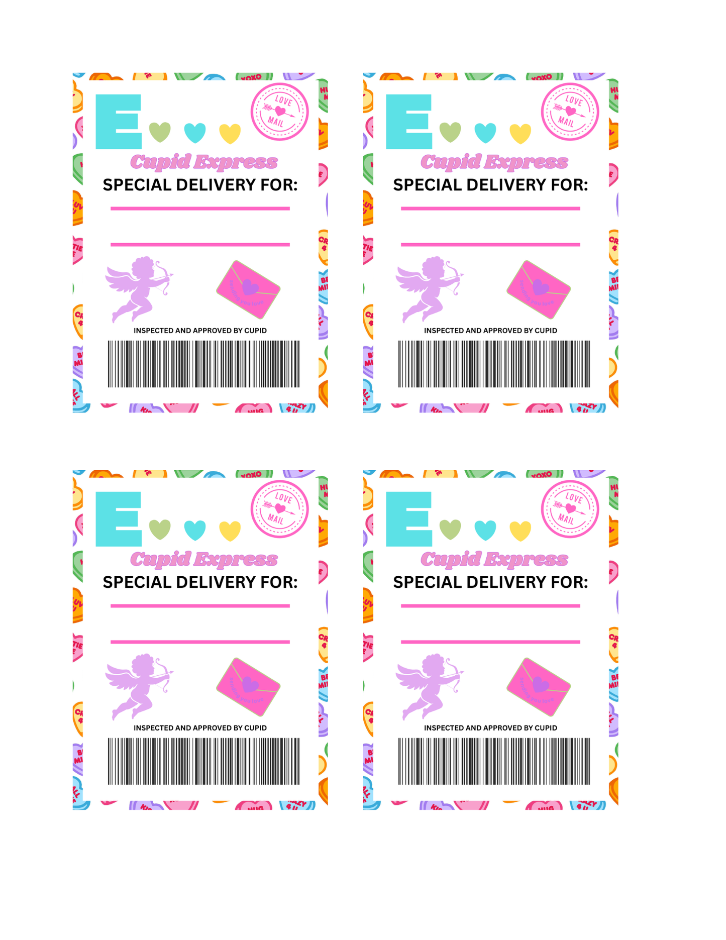 VALENTINE GIFT BOX TAG