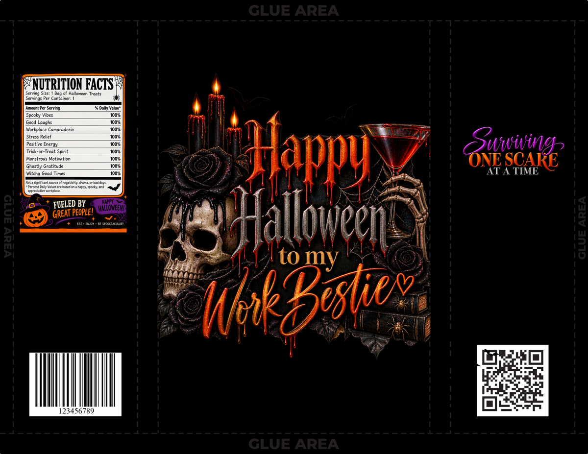 Halloween Coworker Chip Bag Wrapper