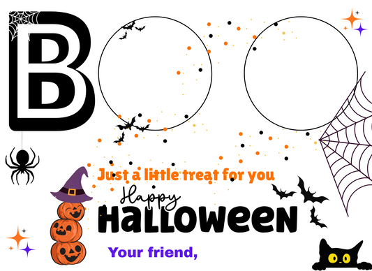 BOO HALLOWEEN CARD