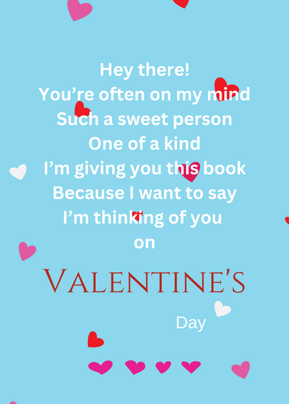 CONVERSATION HEART GIFT CARD BOOK-BUILD A BOOK