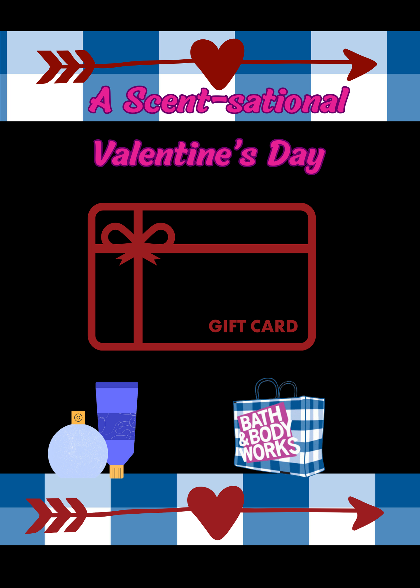BLACK VALENTINE'S GIFT CARD BOOK-BUILD A BOOK