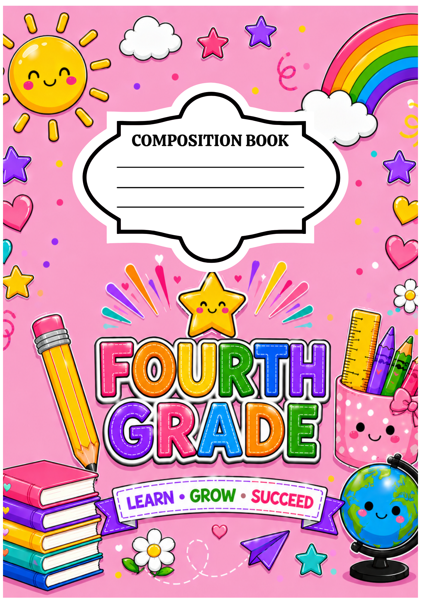 Fourth Grade Notebook Cover GE