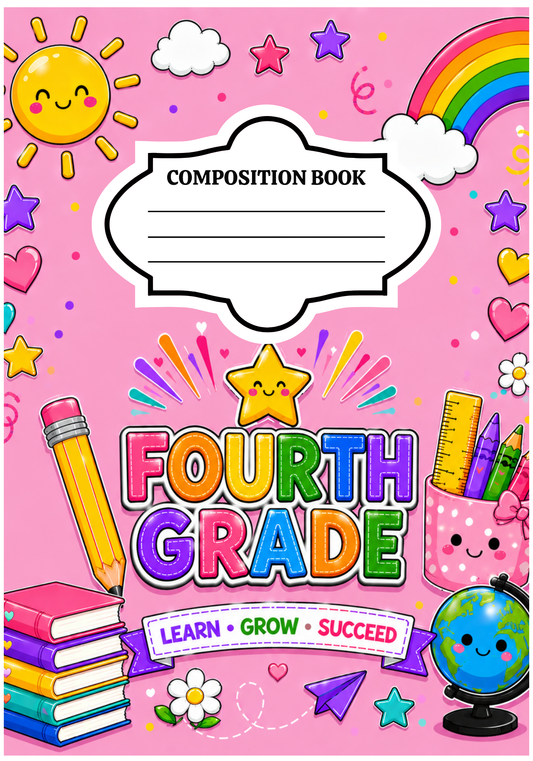 Fourth Grade Notebook Cover GE