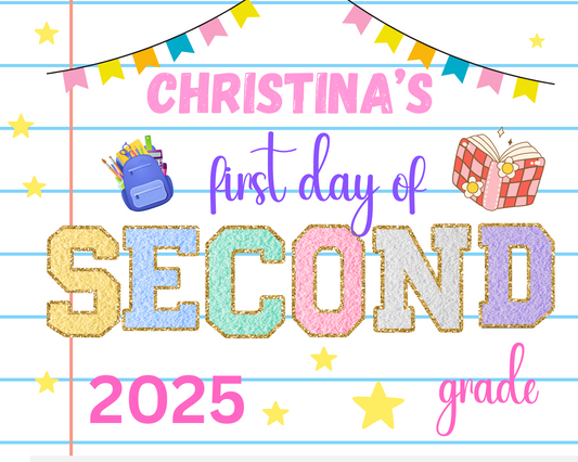 Patch School Sign-2nd grade