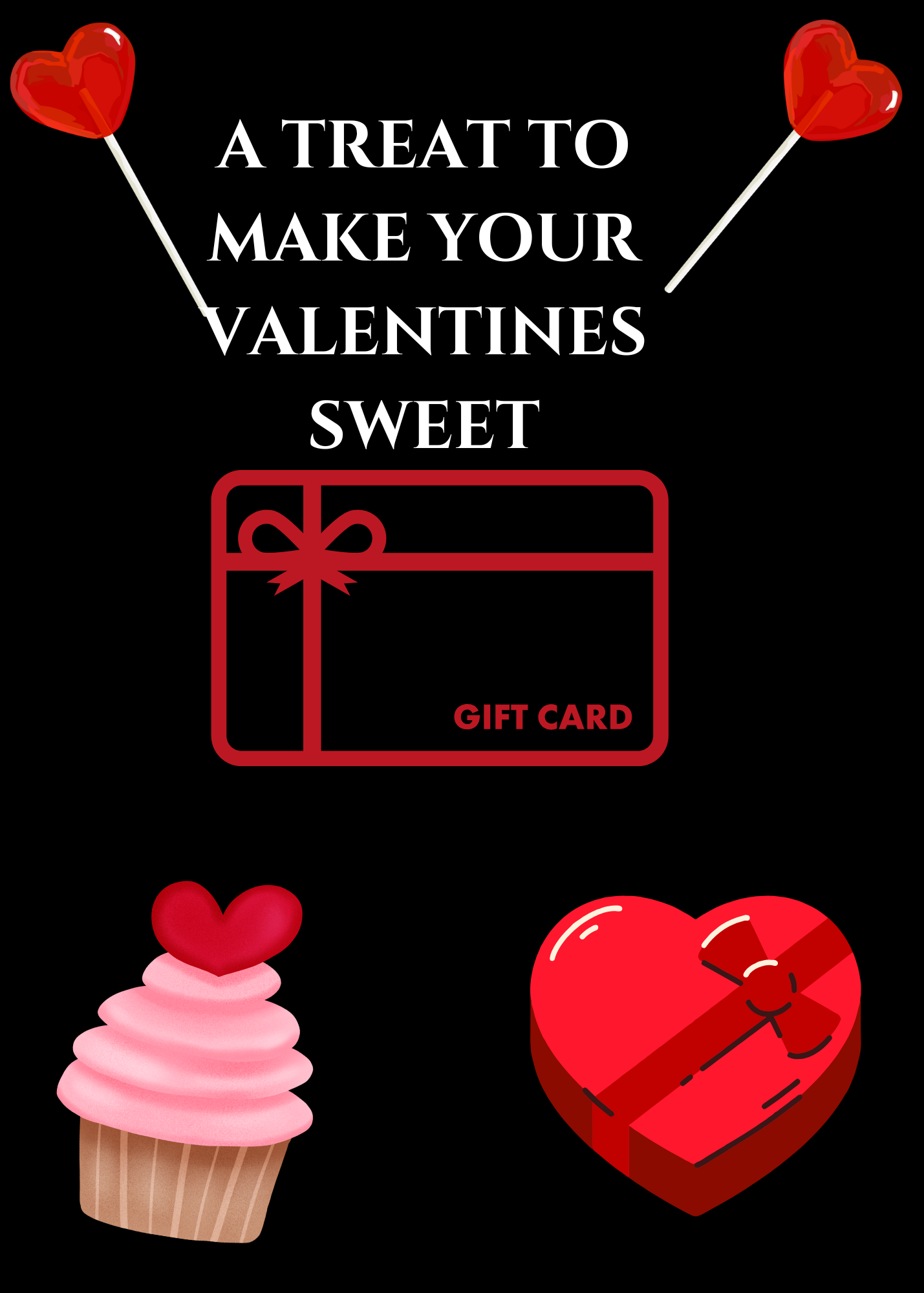 BLACK VALENTINE'S GIFT CARD BOOK-BUILD A BOOK