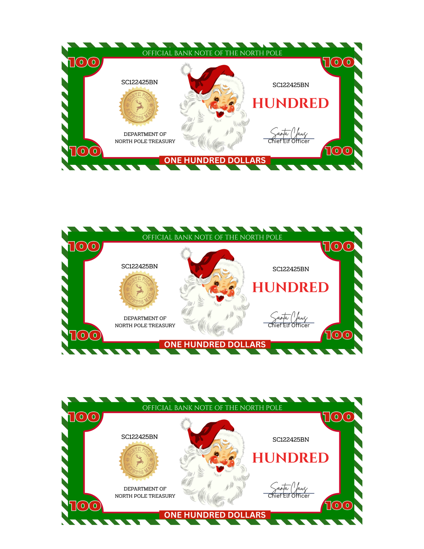 SANTA BUCKS-WS