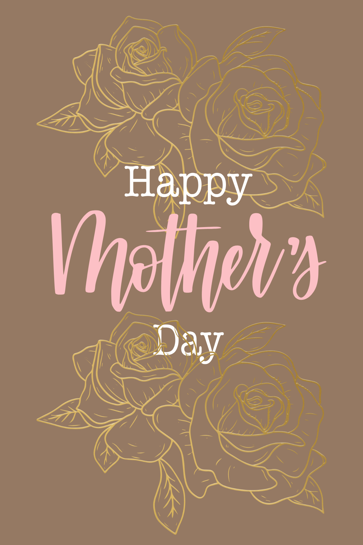Mother's Day Wine Label