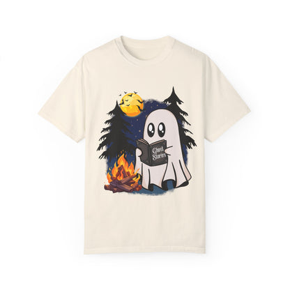 Cozy Ghost Story Unisex T-Shirt - Perfect for Halloween and Campfire Nights