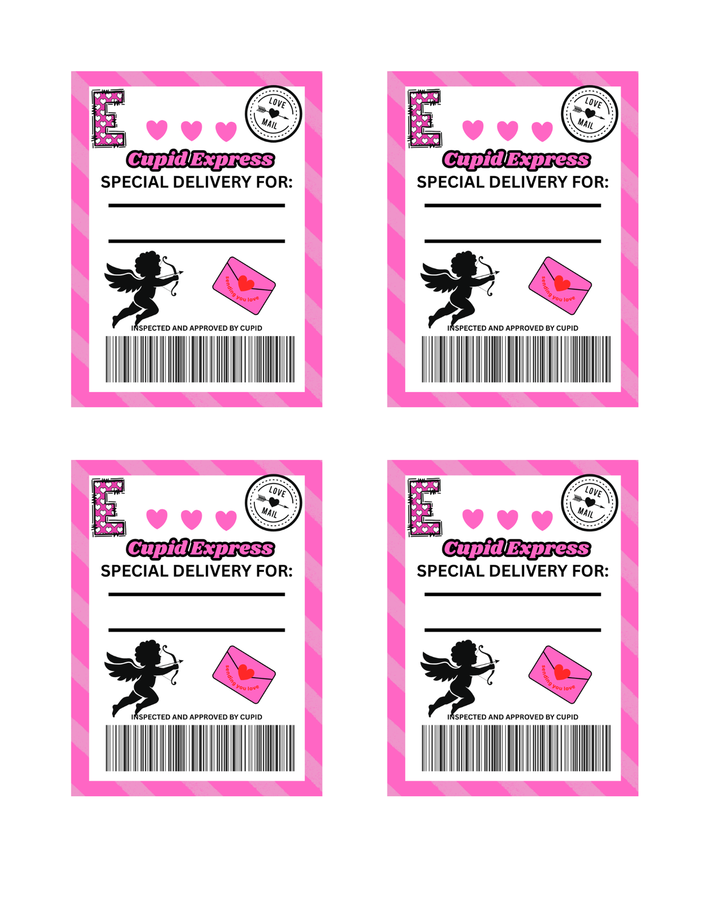 VALENTINE GIFT BOX TAG
