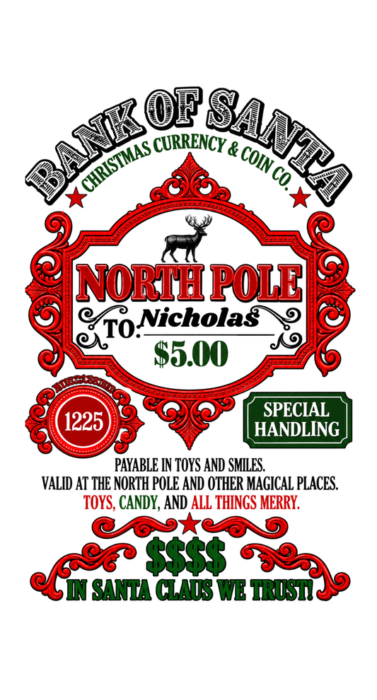 Christmas Money Envelope-Digital