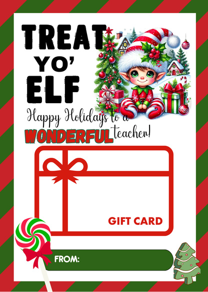 TEACHER CHRISTMAS GIFT CARD HOLDER