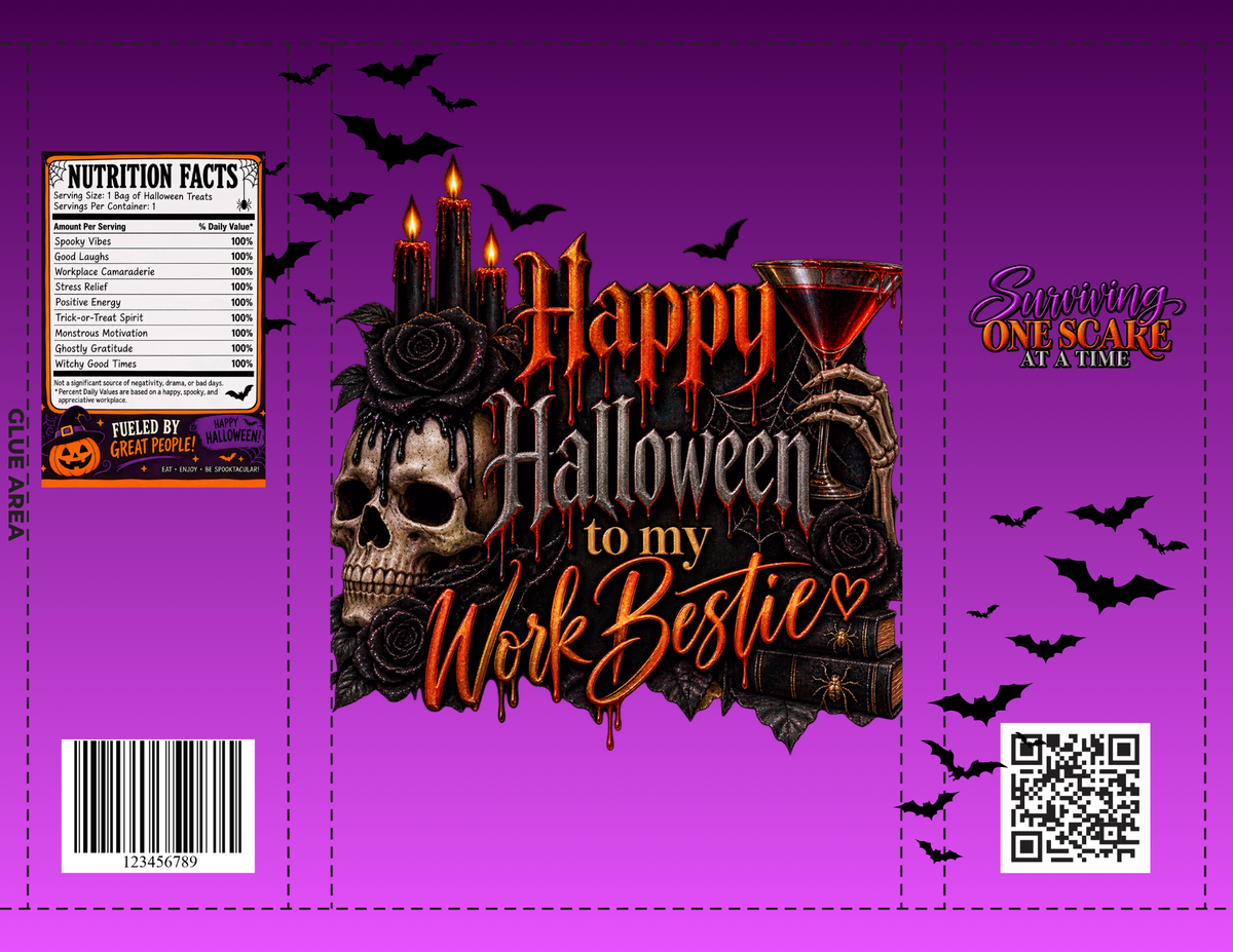 Halloween Coworker Chip Bag Wrapper
