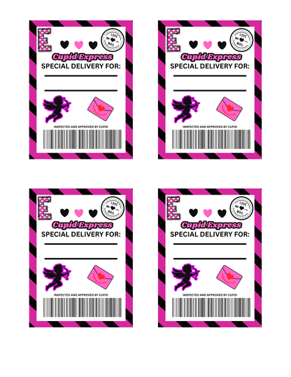 VALENTINE GIFT BOX TAG