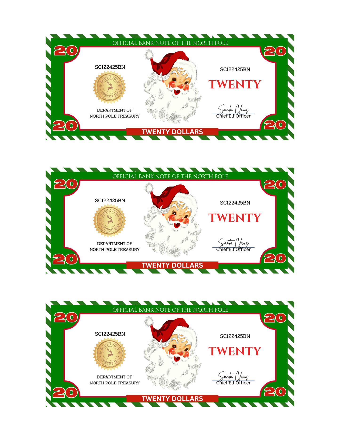 SANTA BUCKS-WS