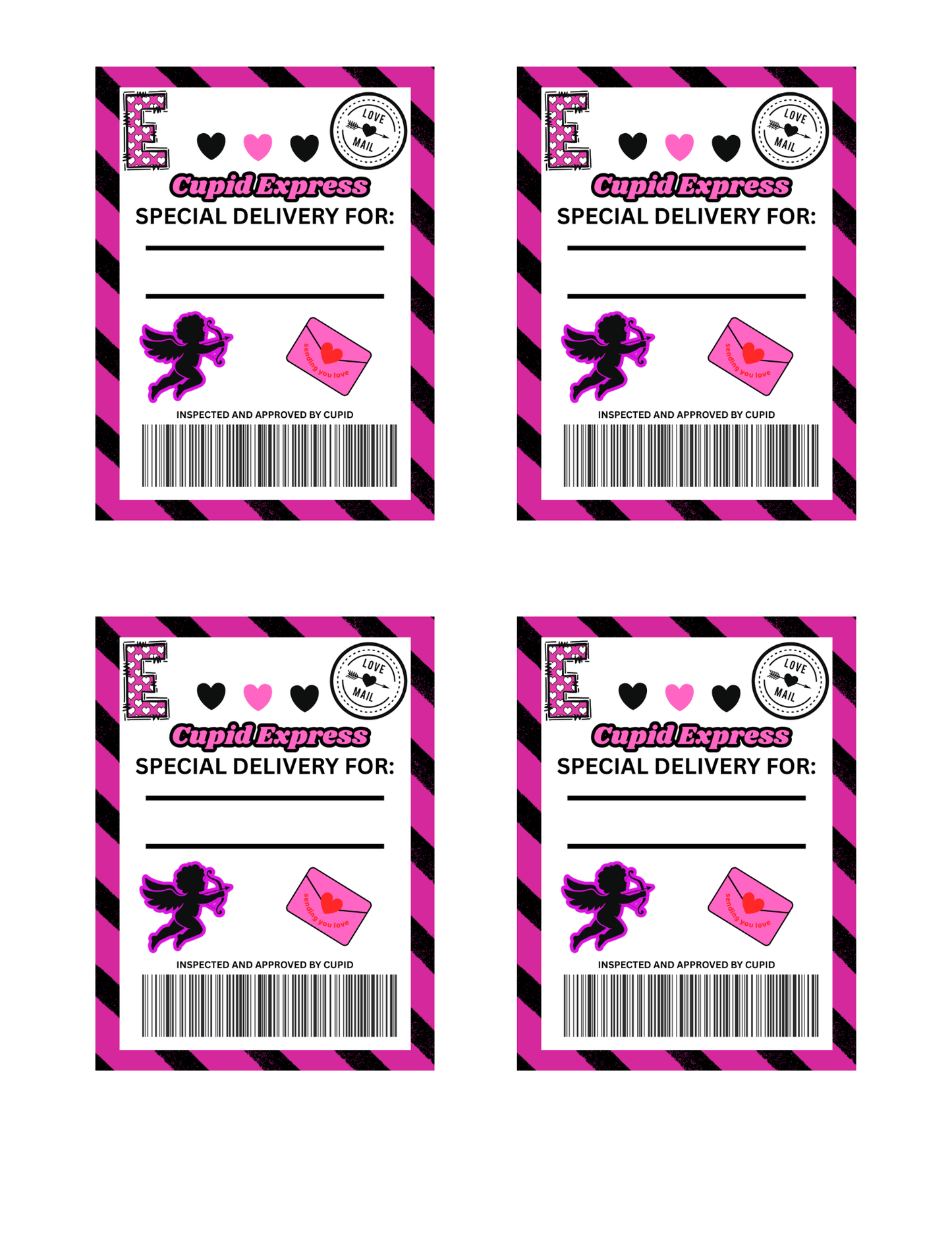 VALENTINE GIFT BOX TAG