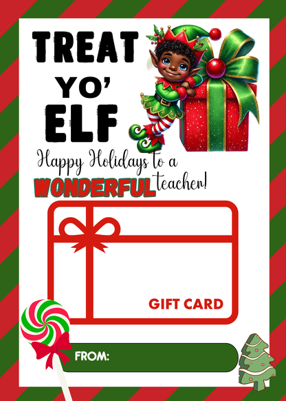 TEACHER CHRISTMAS GIFT CARD HOLDER