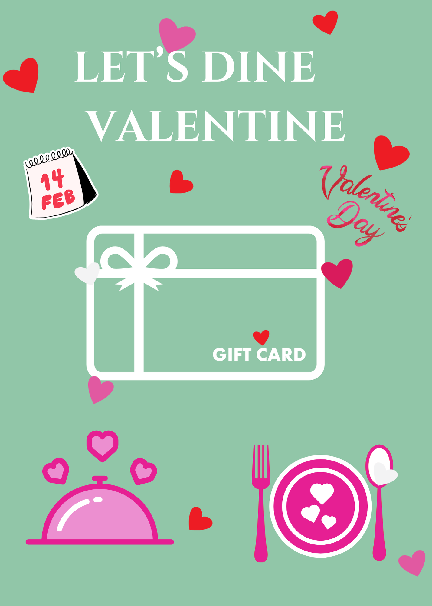 VALENTINE'S CONVERSATION HEART GIFT CARD BOOK digital