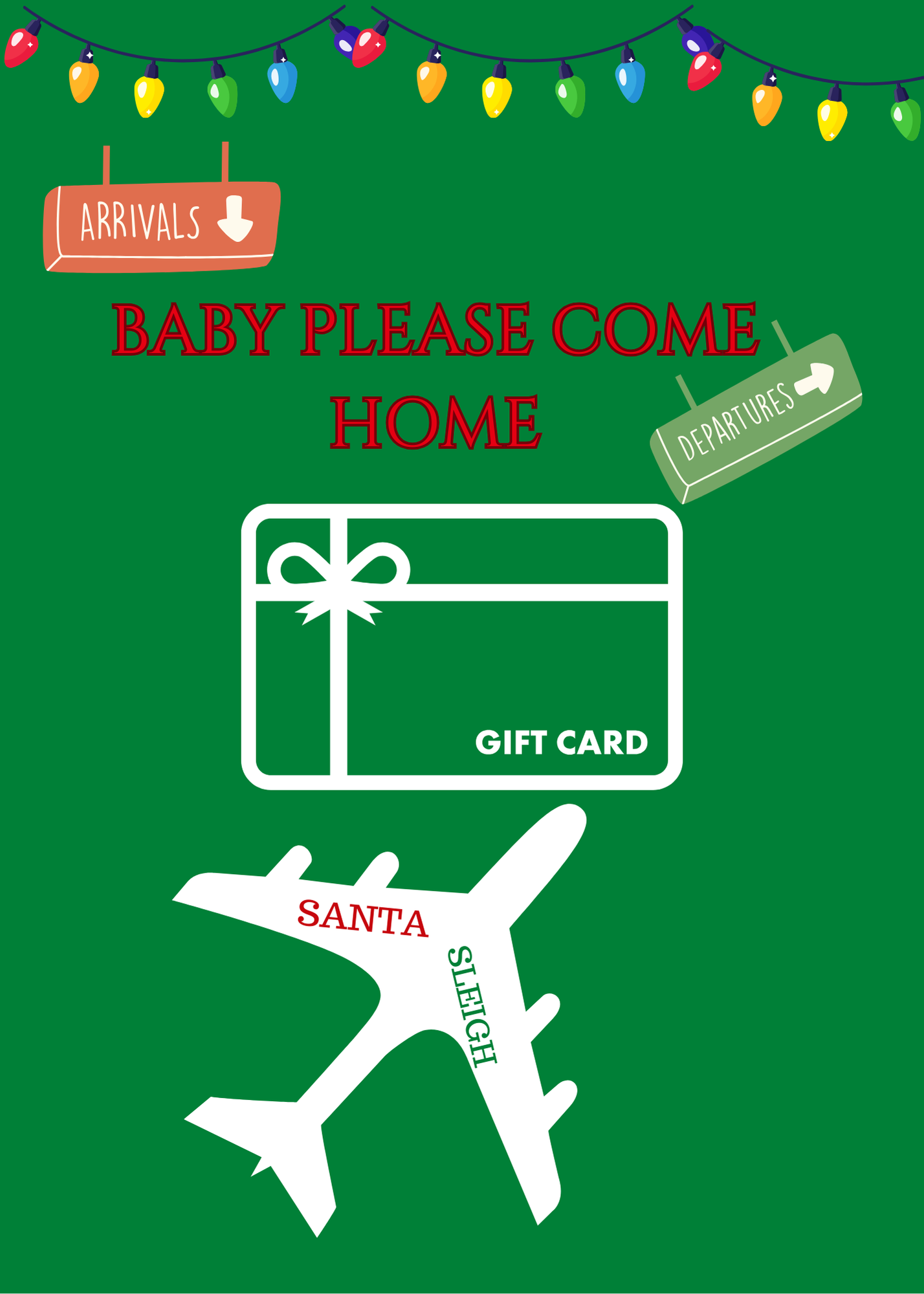 Christmas Build a gift card book-tradional