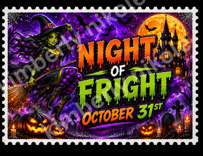 Halloween Postage Stamp Labels – Digital Download Bundle