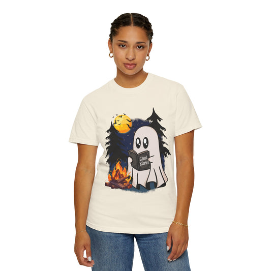 Cozy Ghost Story Unisex T-Shirt - Perfect for Halloween and Campfire Nights