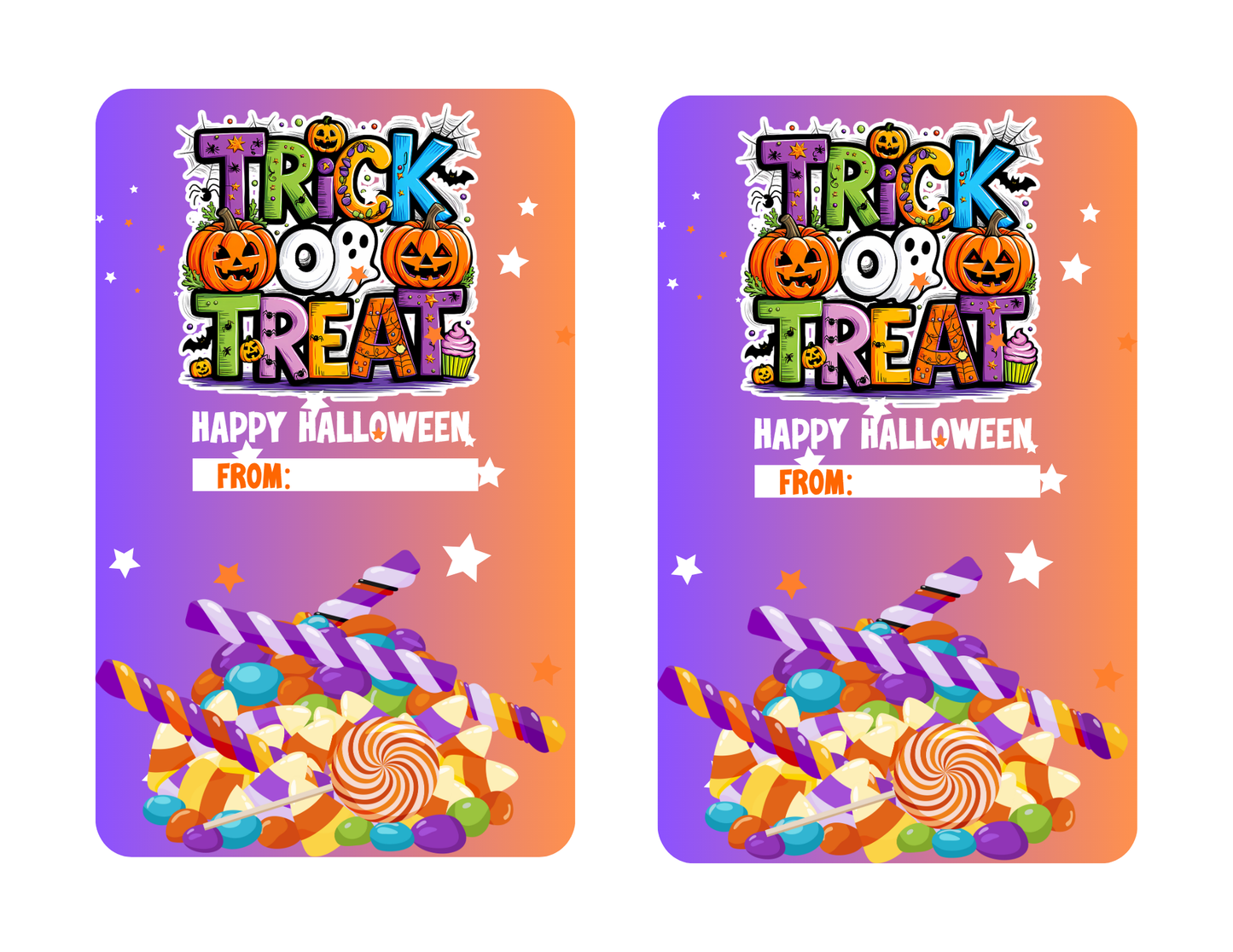 Halloween Candy Gram insert