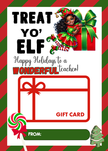 TEACHER CHRISTMAS GIFT CARD HOLDER