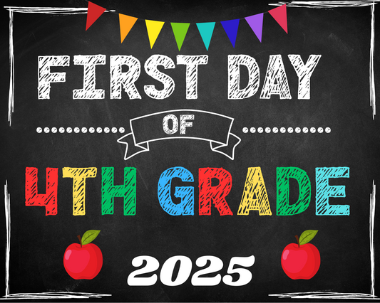 First Day of School-Fourth Grade