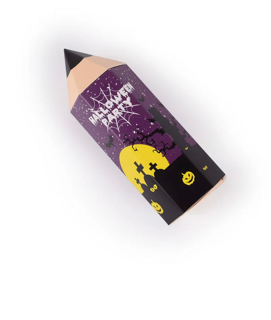 Purple Halloween pencil treat box