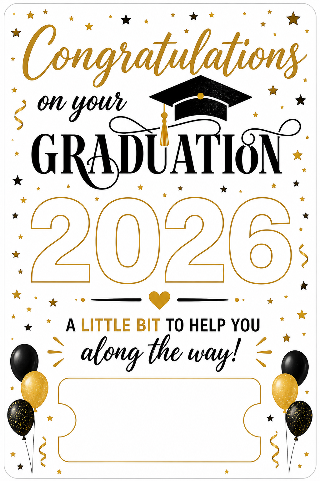 2026 graduation money holder