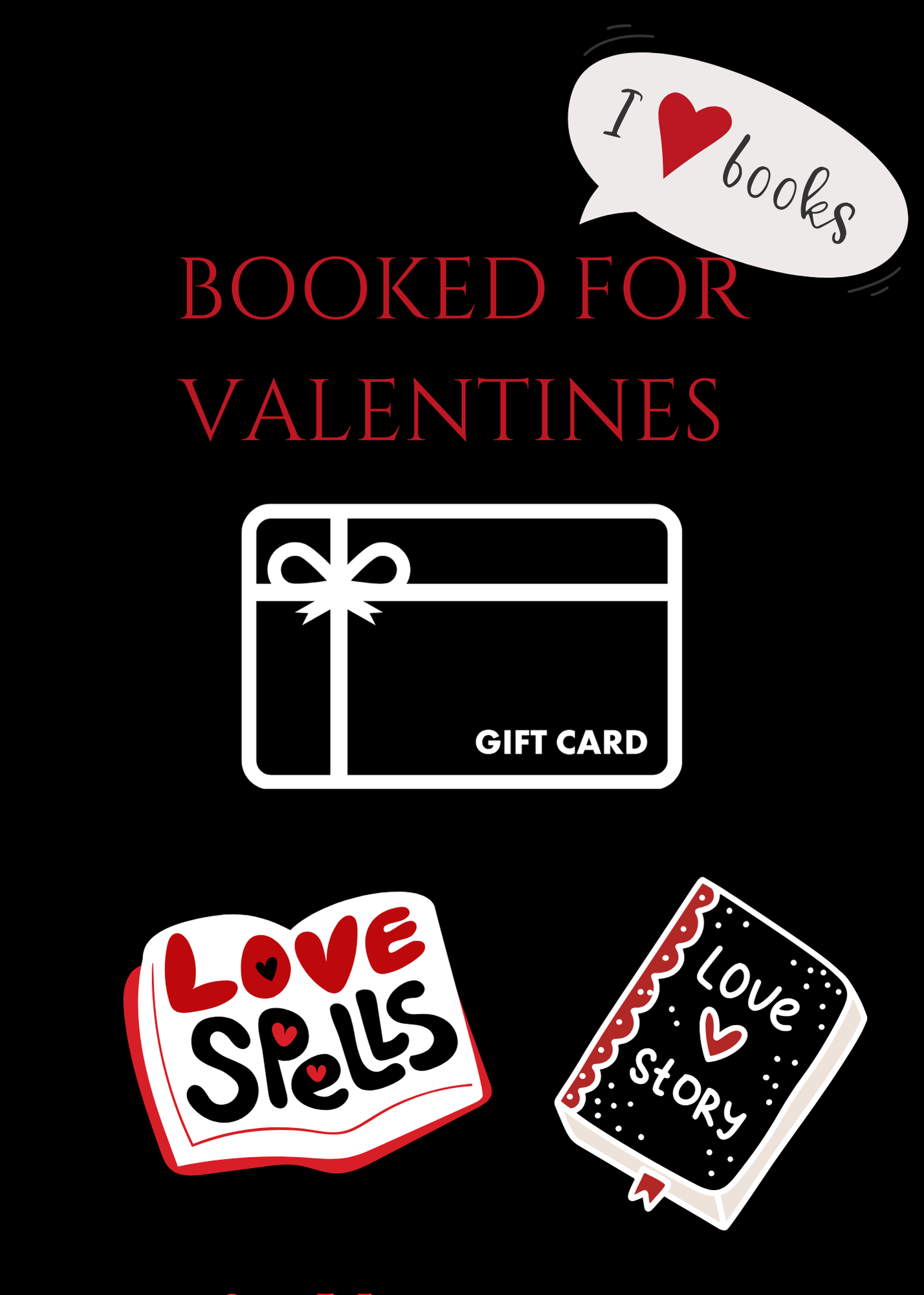 BLACK VALENTINE'S GIFT CARD BOOK-BUILD A BOOK
