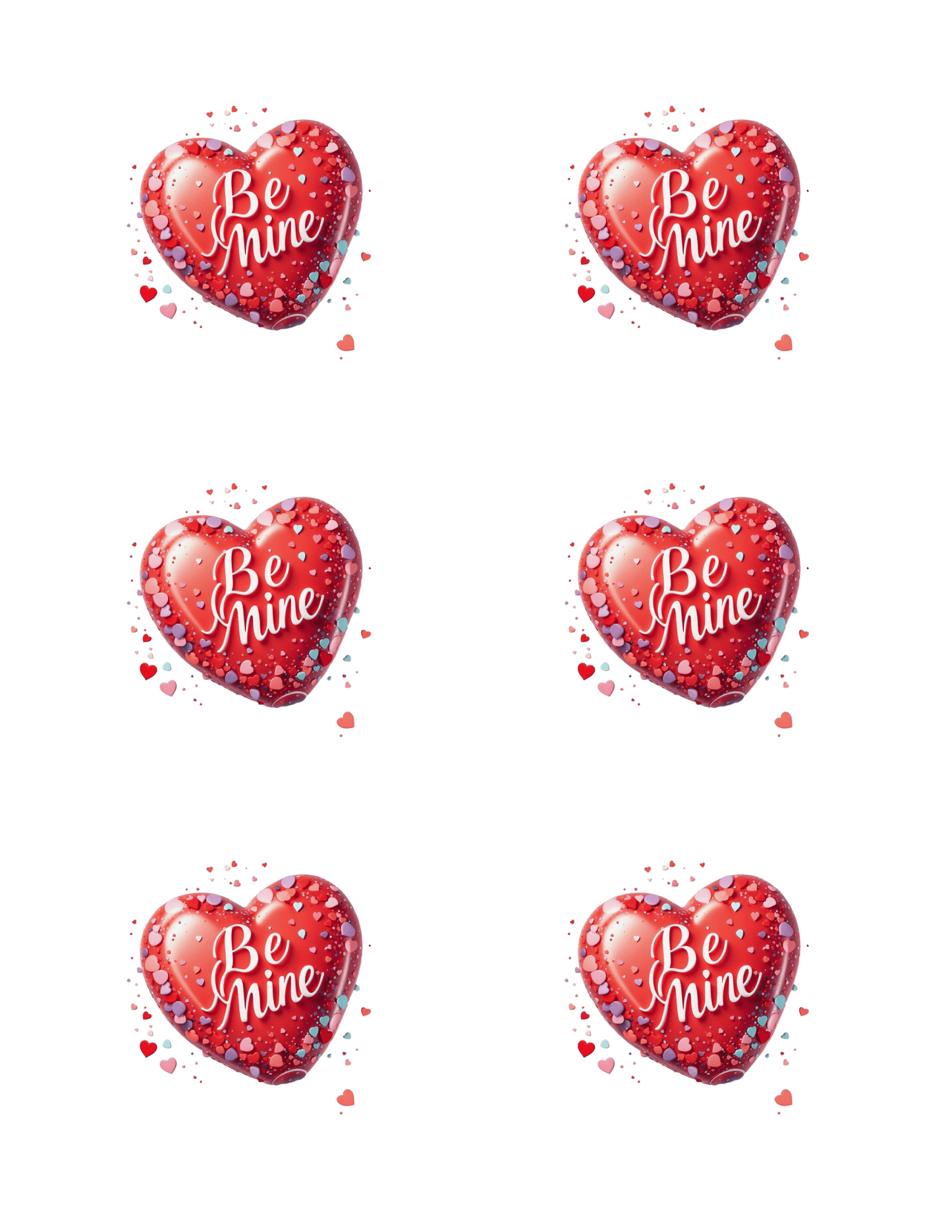 BE MINE HEART- DIGITAL STICKER