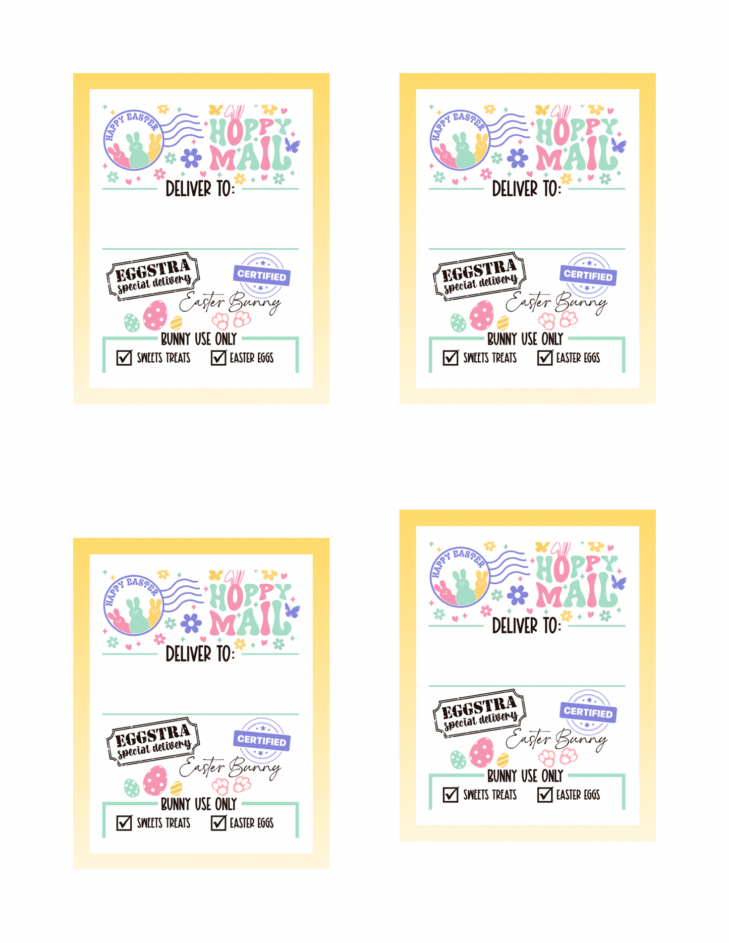 Easter Gift Tag
