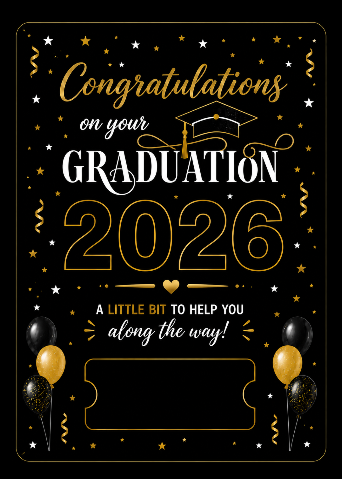2026 graduation money holder