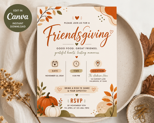 Friendsgiving Invitation