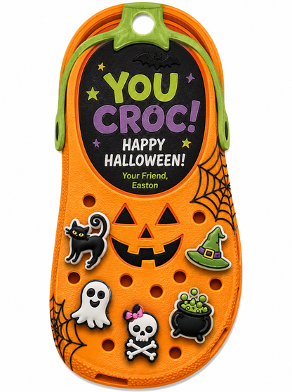 Croc Halloween Gift Tag