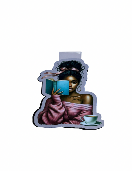 Black Woman Magnetic Book mark