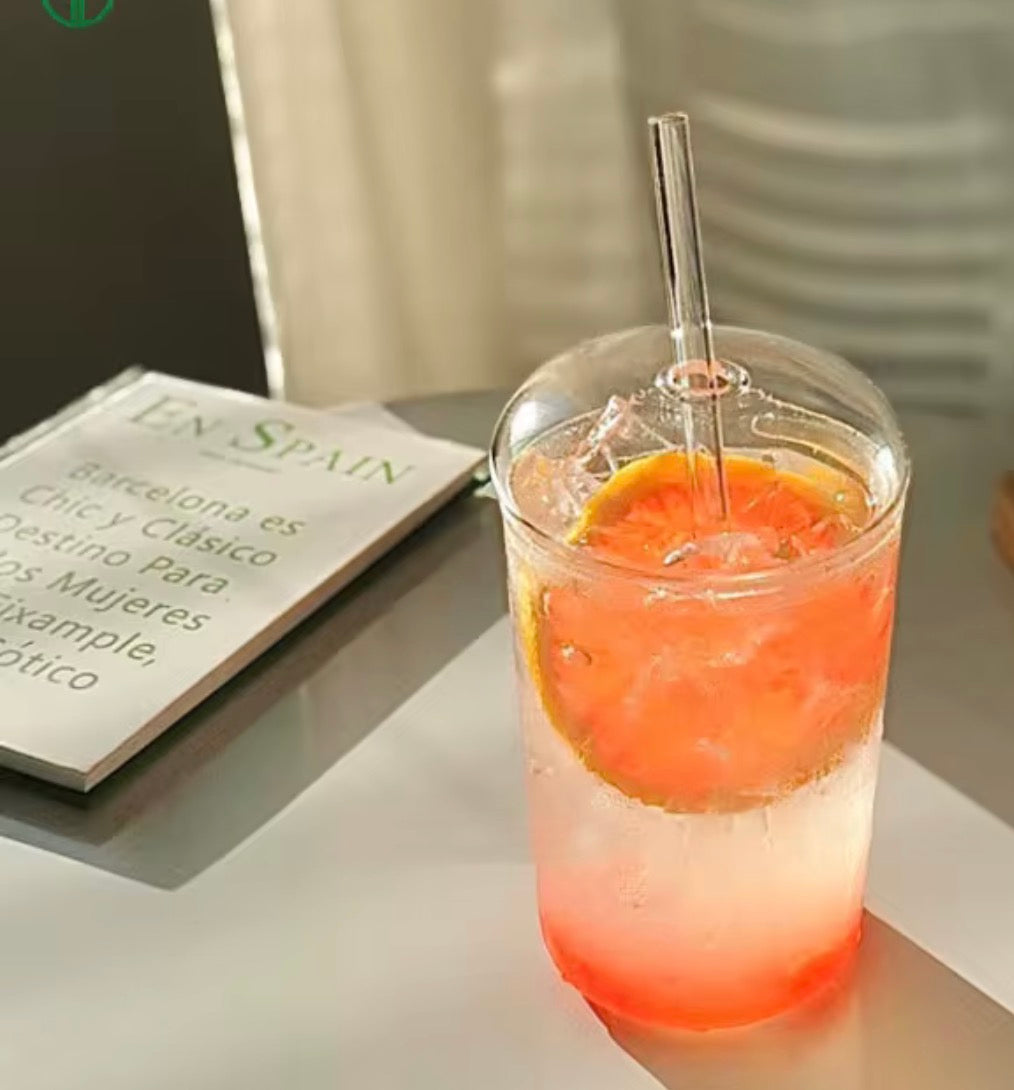 Bubble top glass