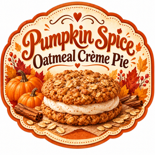 Pumpkin Spice Oatmeal label