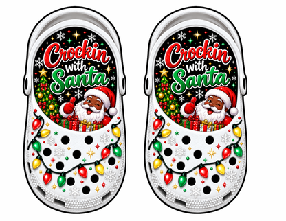 Christmas Croc Charm Backing