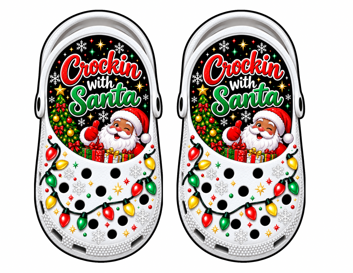 Christmas Croc Charm Backing