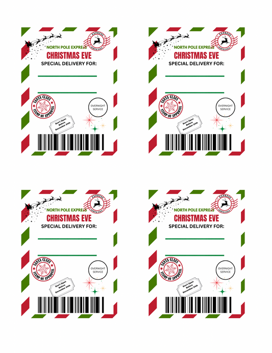 Christmas Eve Gift Tag