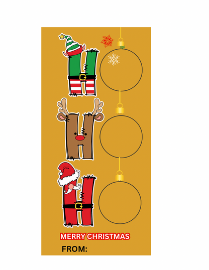 Christmas Play Doh Gift Tag
